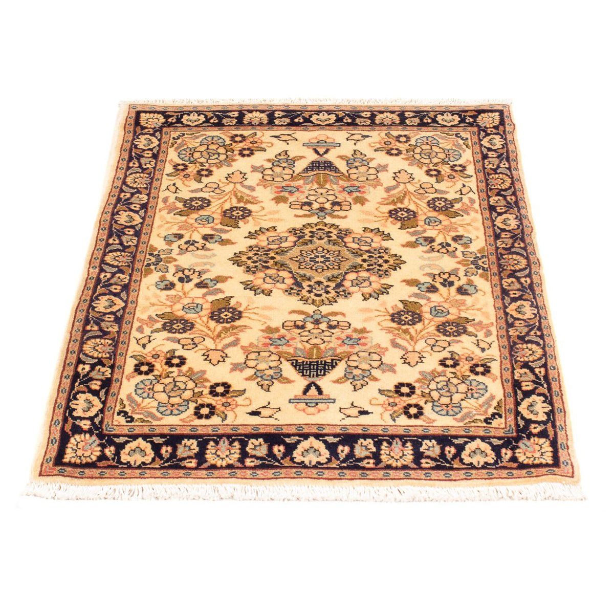 Alfombra persa - Bidjar - 90 x 60 cm - crema