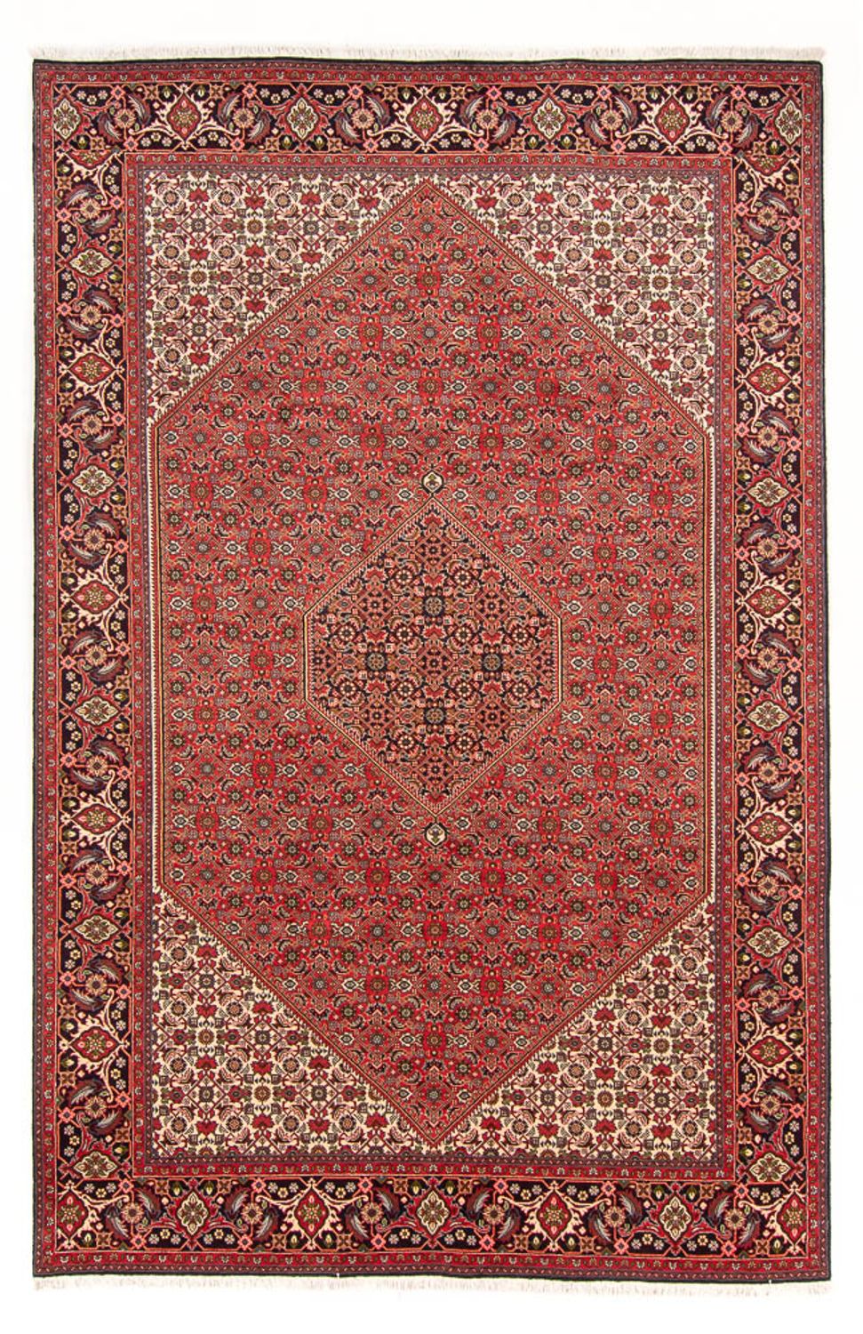 Alfombra persa - Bidjar - 298 x 197 cm - rojo