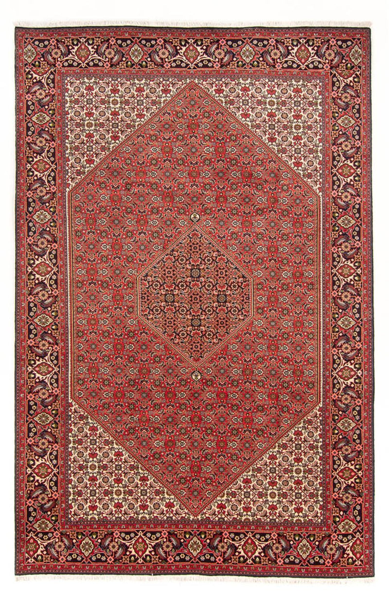 Alfombra persa - Bidjar - 298 x 197 cm - rojo