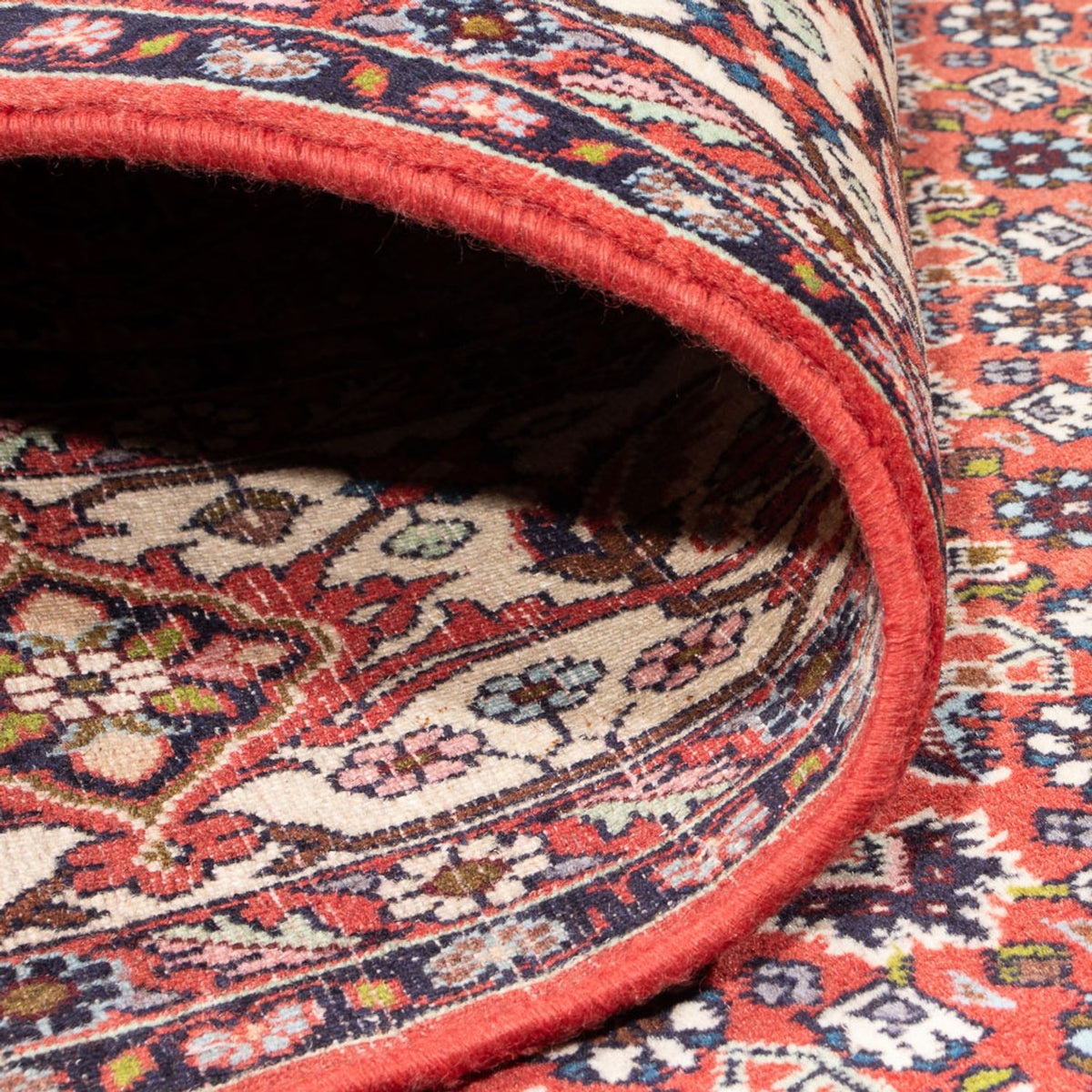 Alfombra persa - Bidjar - 296 x 248 cm - rojo oscuro