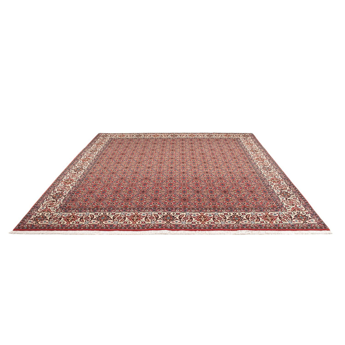 Alfombra persa - Bidjar - 296 x 248 cm - rojo oscuro