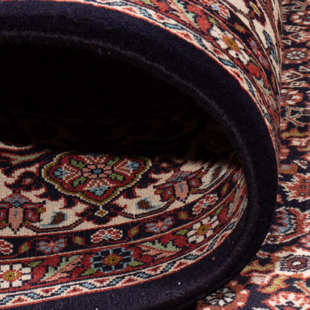 Alfombra persa - Bidjar - 300 x 248 cm - azul oscuro