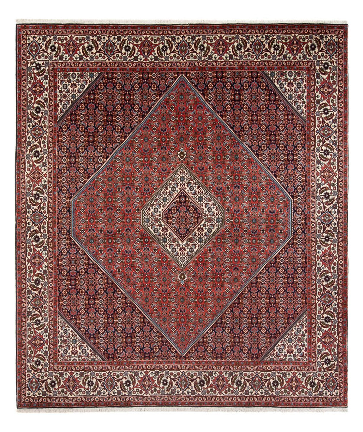 Alfombra persa - Bidjar - 290 x 243 cm - óxido