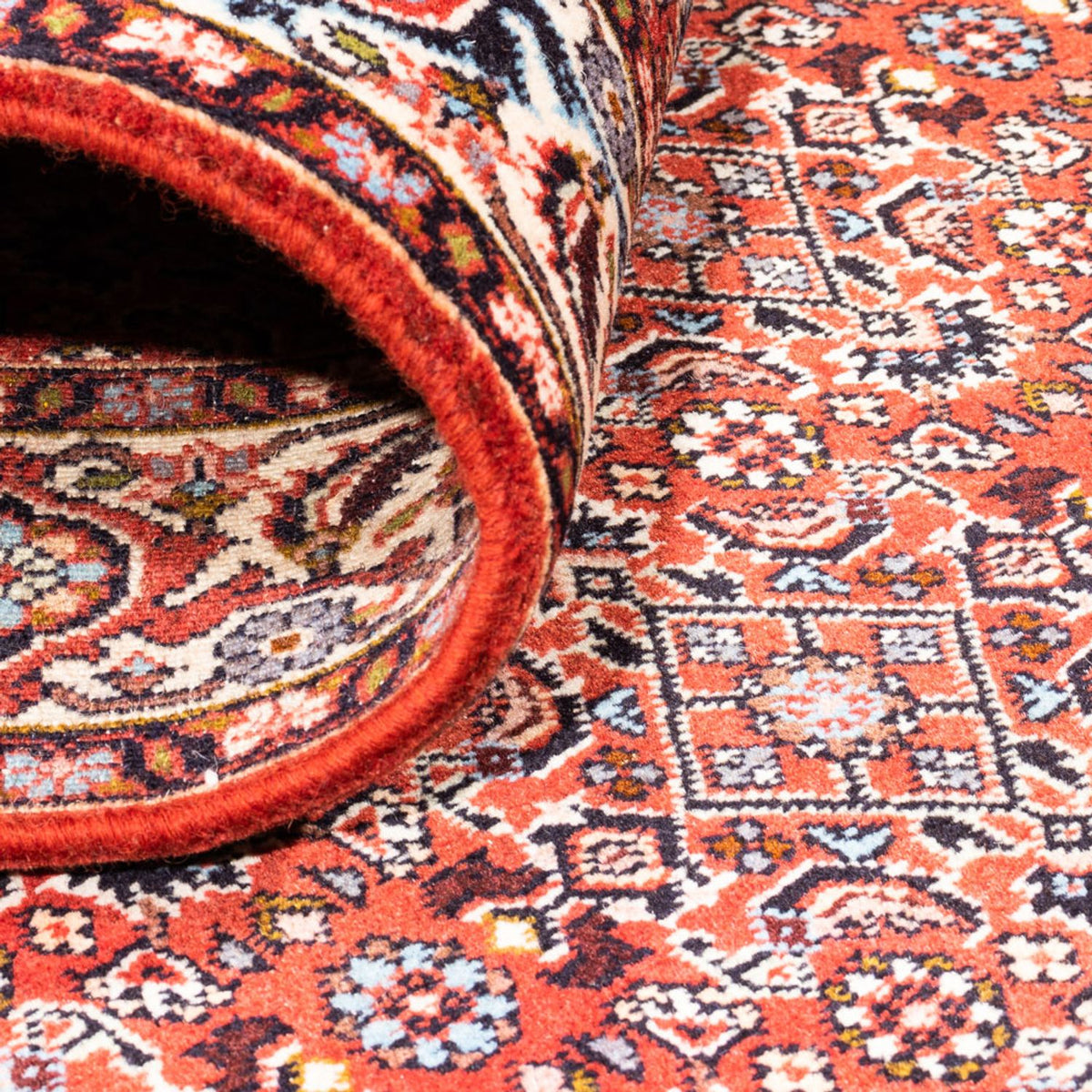 Alfombra persa - Bidjar - 180 x 110 cm - rojo