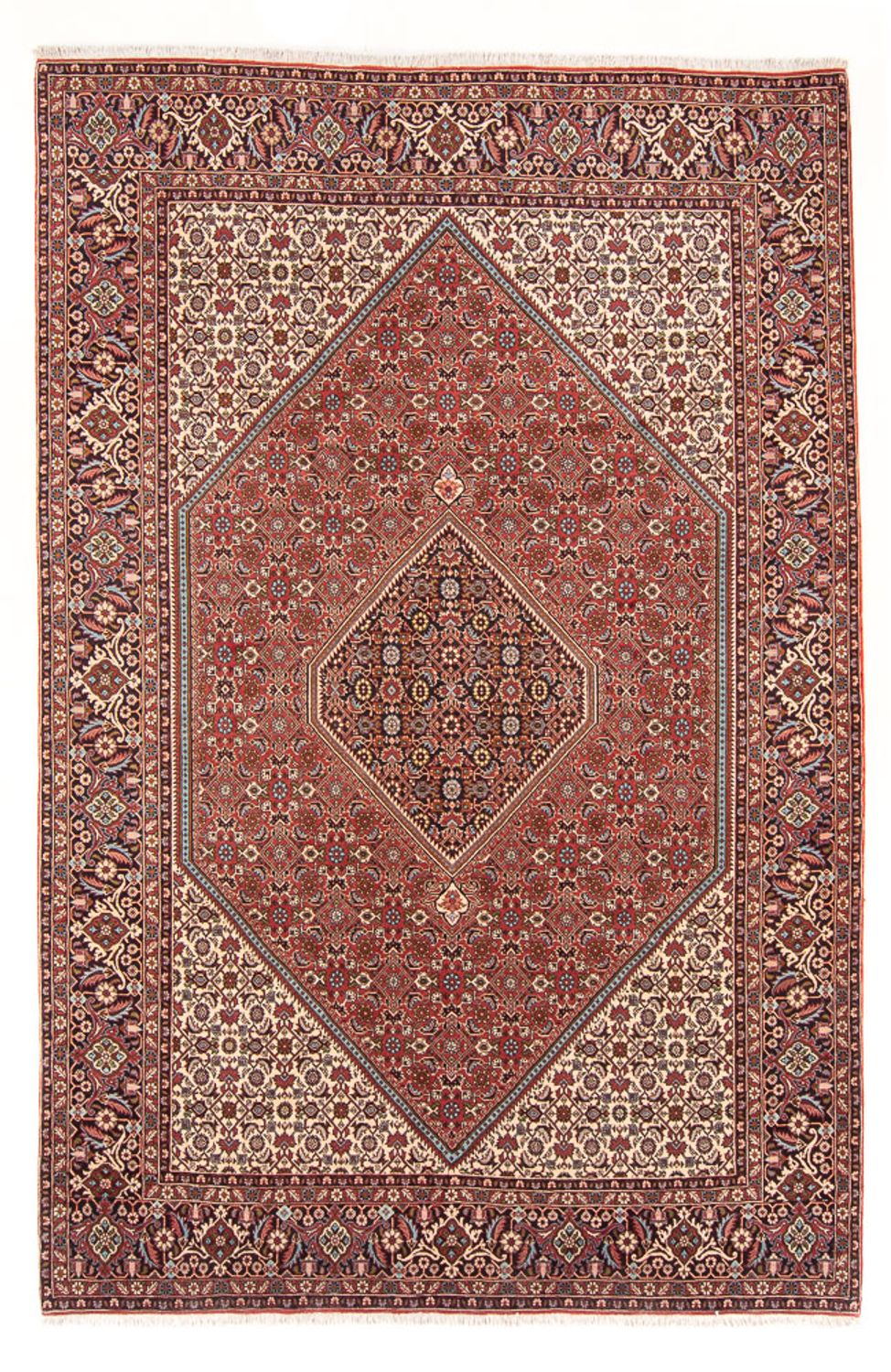 Alfombra persa - Bidjar - 307 x 203 cm - rojo