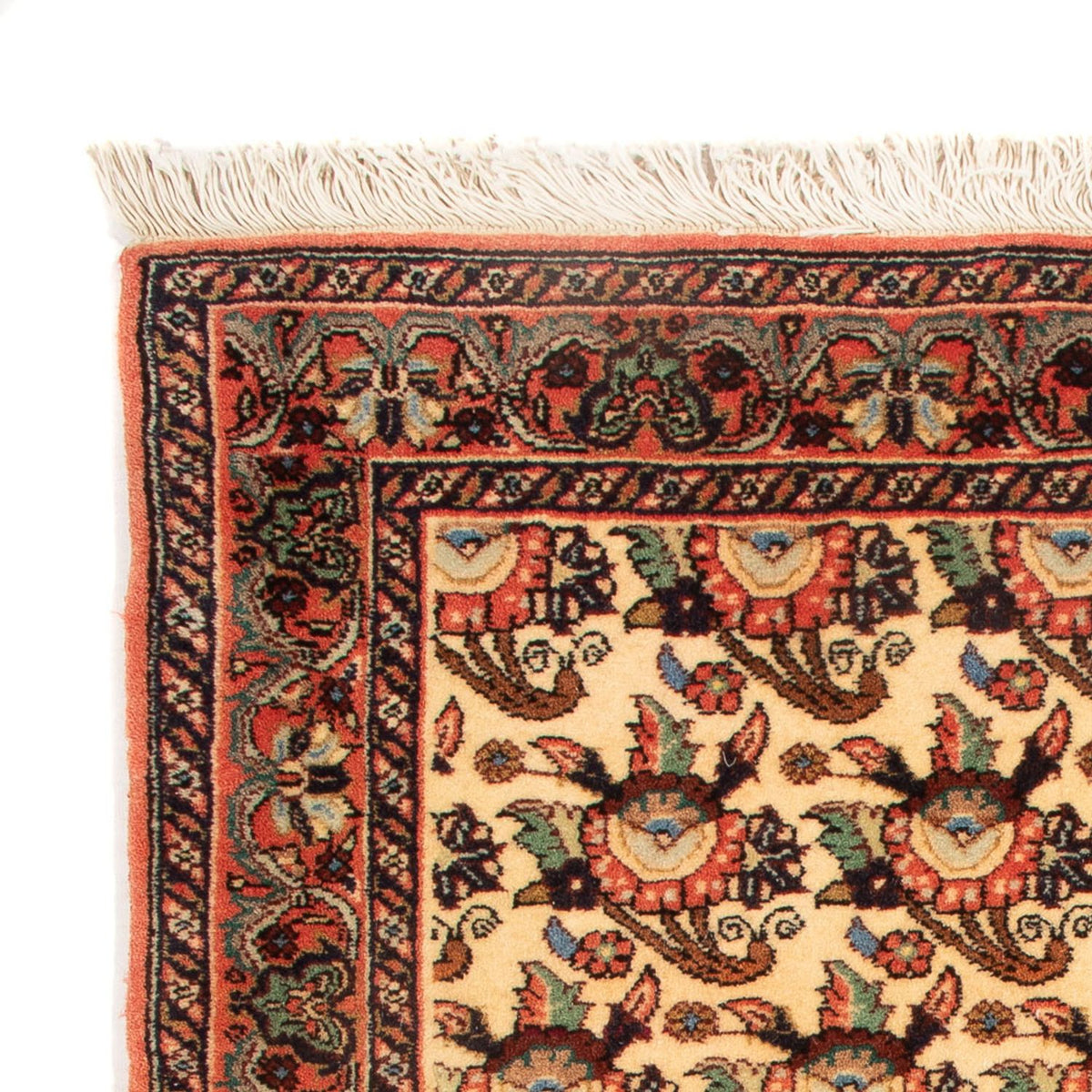 Alfombra persa - Bidjar - 90 x 73 cm - crema