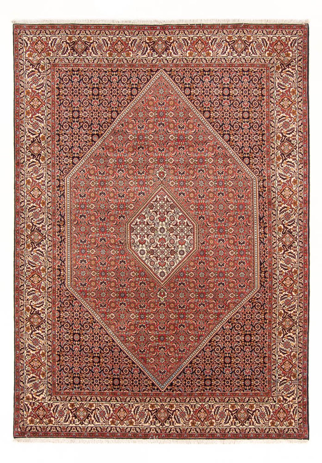 Alfombra persa - Bidjar - 293 x 197 cm - rojo