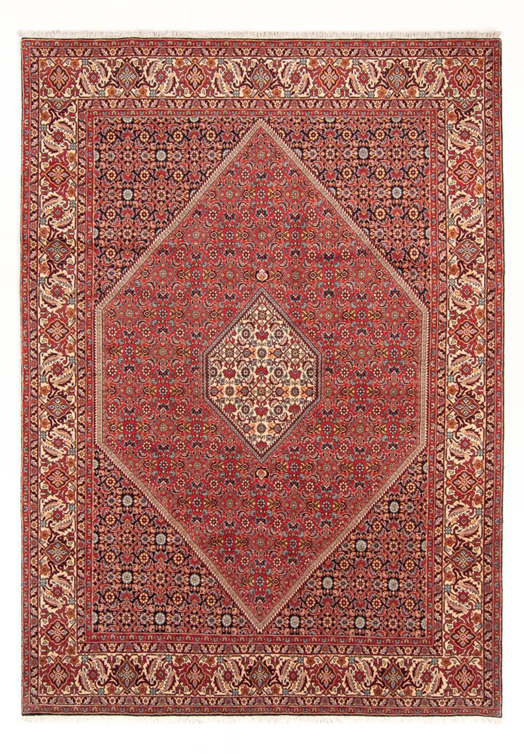 Alfombra persa - Bidjar - 293 x 206 cm - rojo