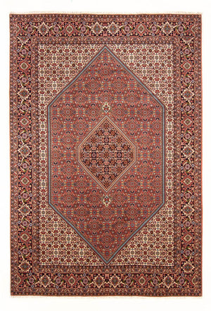 Alfombra persa - Bidjar - 296 x 197 cm - rojo