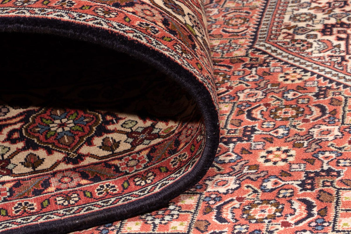 Alfombra persa - Bidjar - 340 x 250 cm - rojo oscuro