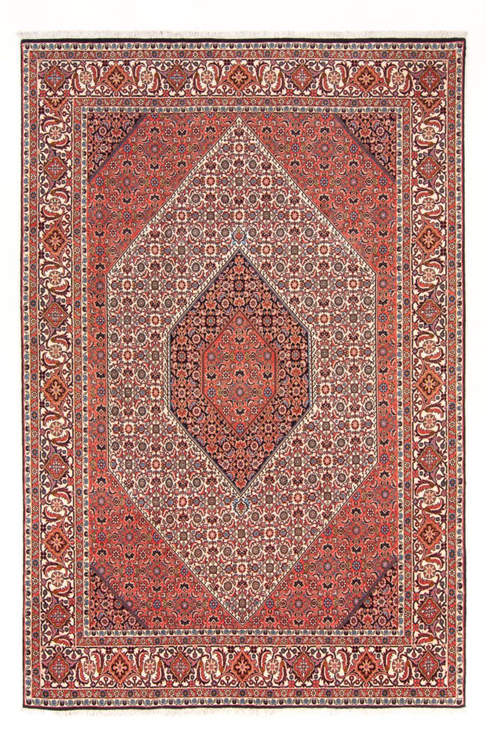 Alfombra persa - Bidjar - 303 x 200 cm - rojo
