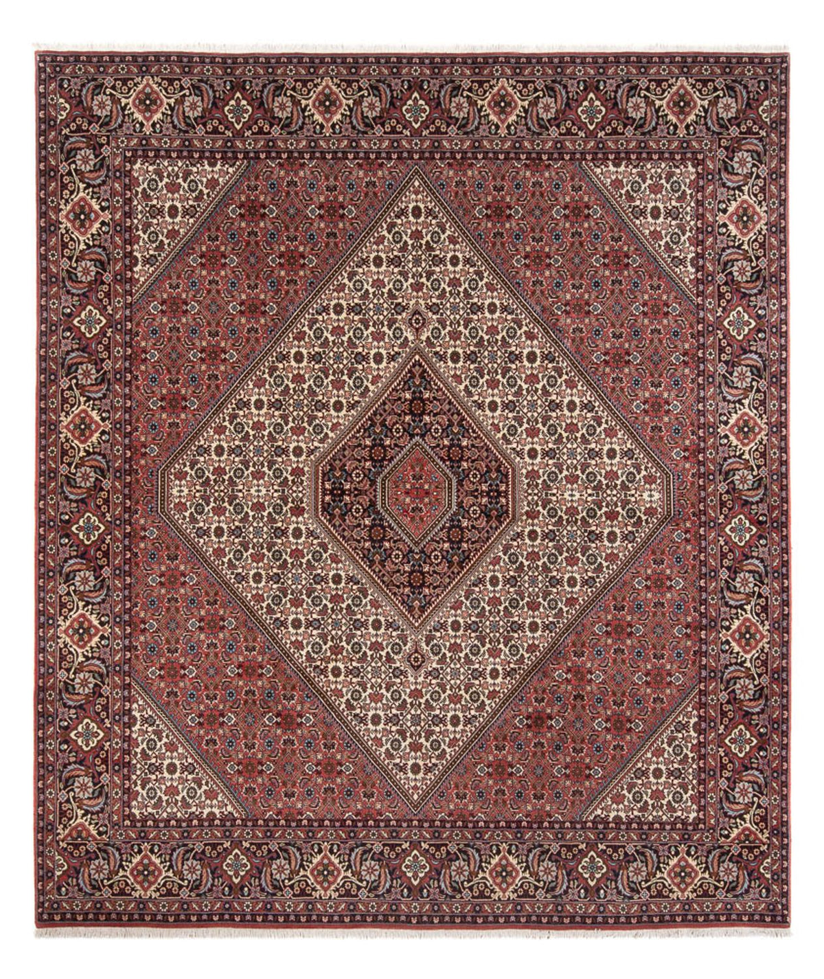 Alfombra persa - Bidjar - 296 x 252 cm - crema
