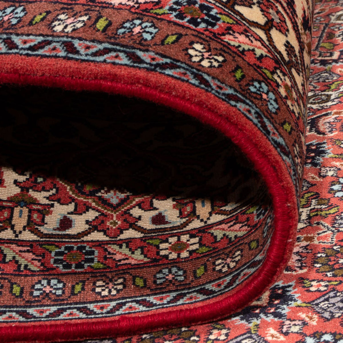Alfombra persa - Bidjar - 314 x 255 cm - rojo oscuro