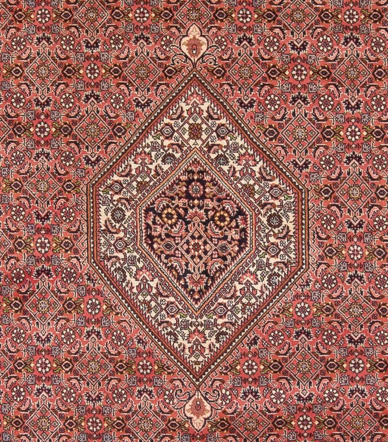 Alfombra persa - Bidjar - 342 x 250 cm - rojo oscuro