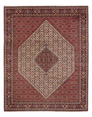 Alfombra persa - Bidjar - 336 x 251 cm - rojo oscuro