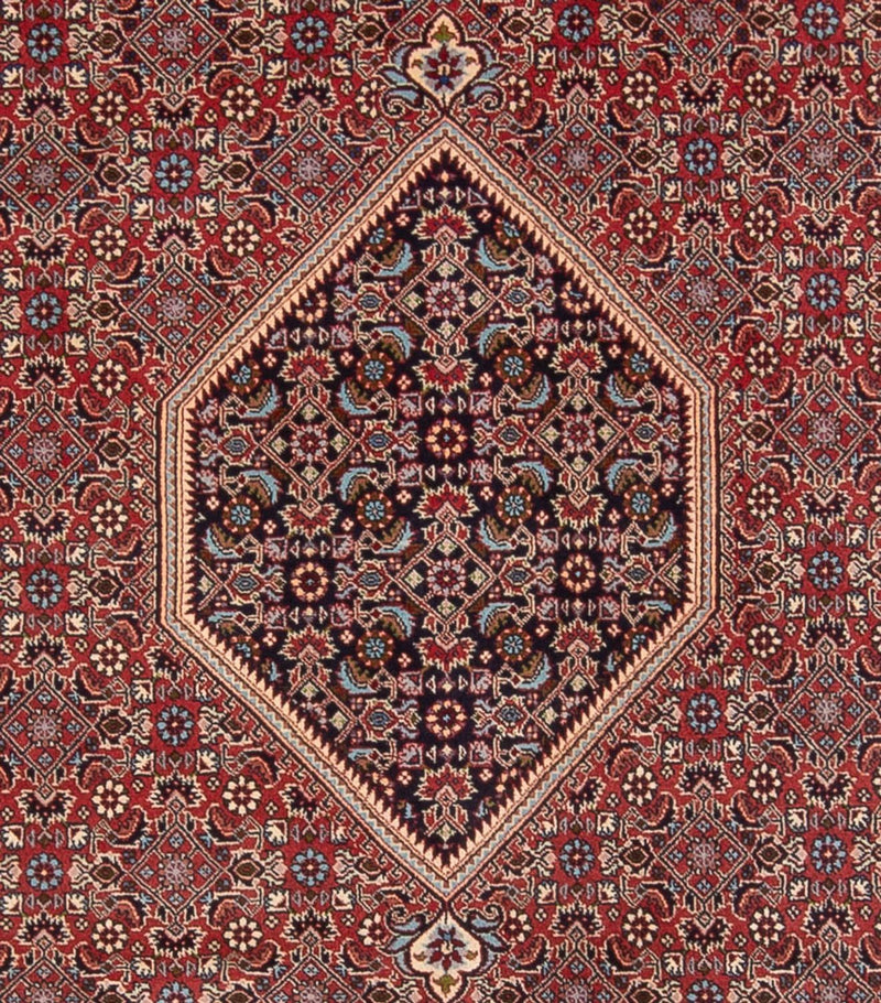 Alfombra persa - Bidjar - 341 x 246 cm - rojo oscuro