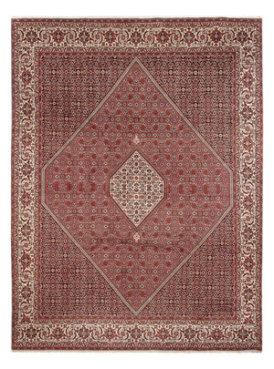 Alfombra persa - Bidjar - 343 x 250 cm - rojo oscuro