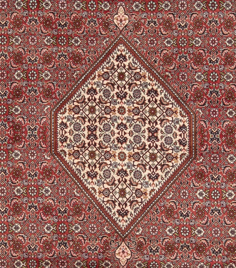 Alfombra persa - Bidjar - 343 x 250 cm - rojo oscuro