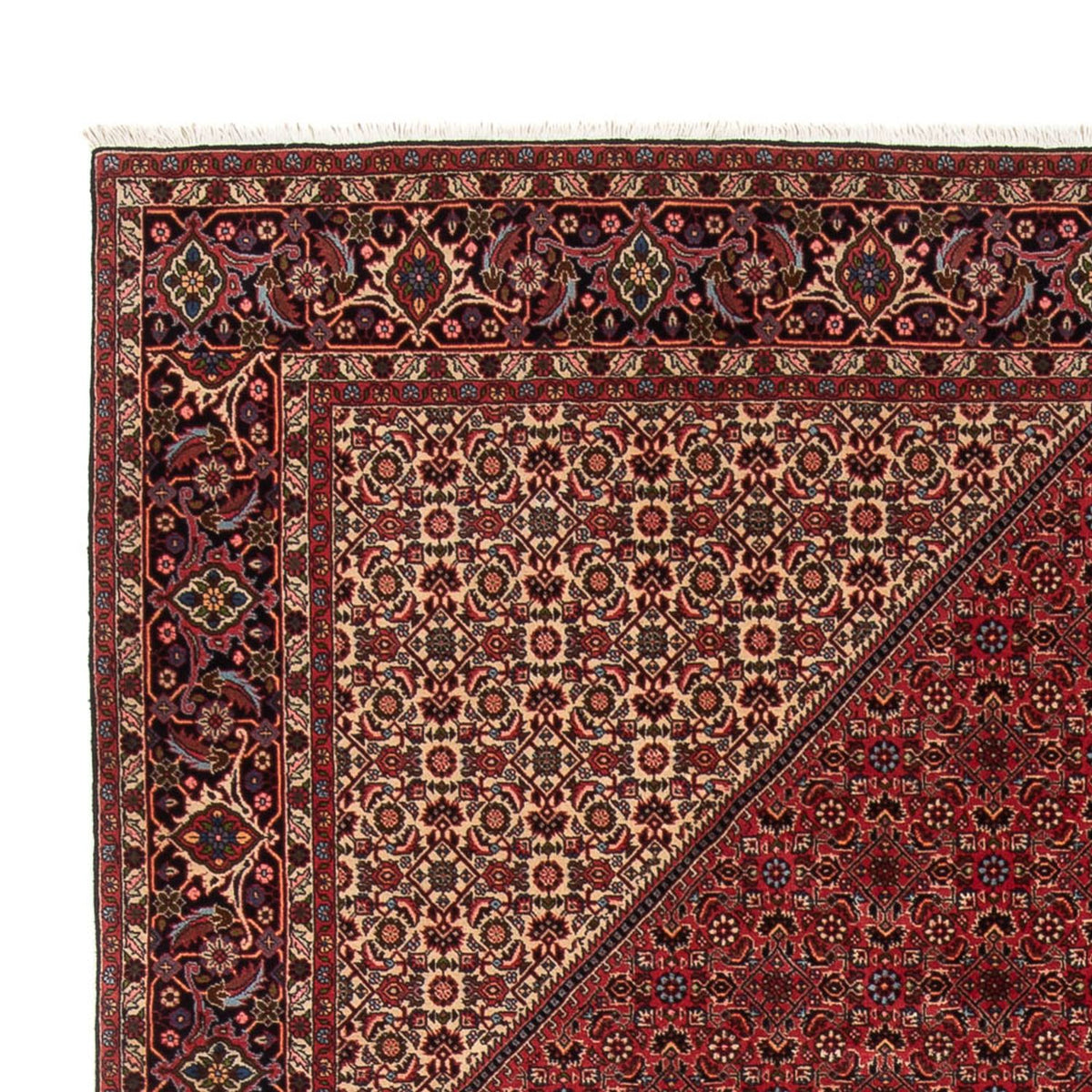 Alfombra persa - Bidjar - 347 x 247 cm - rojo