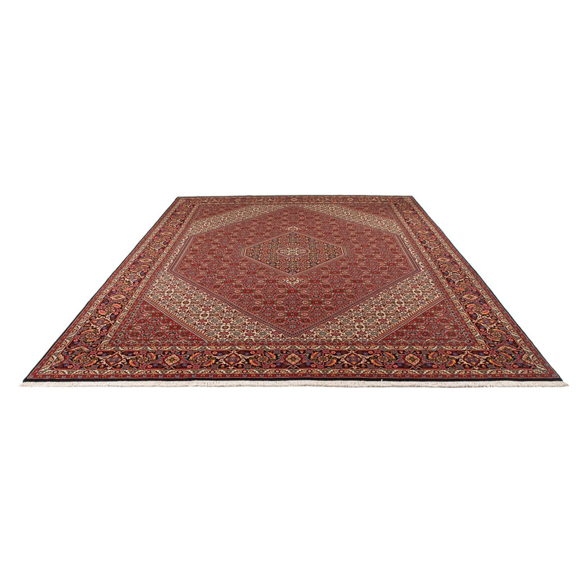 Alfombra persa - Bidjar - 352 x 248 cm - rojo oscuro