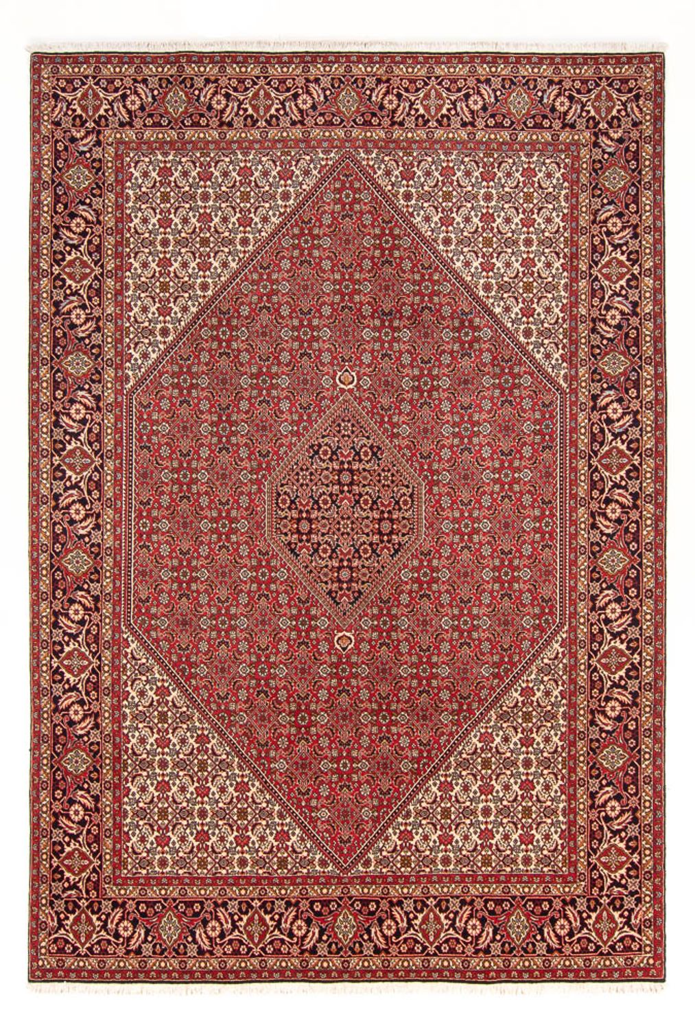 Alfombra persa - Bidjar - 298 x 203 cm - rojo