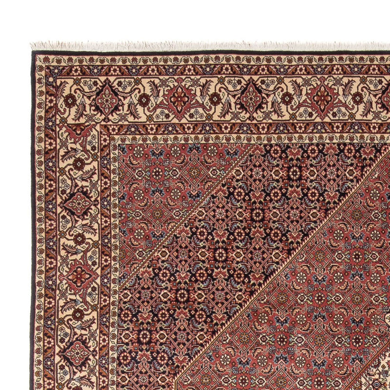 Alfombra persa - Bidjar - 299 x 244 cm - rojo oscuro