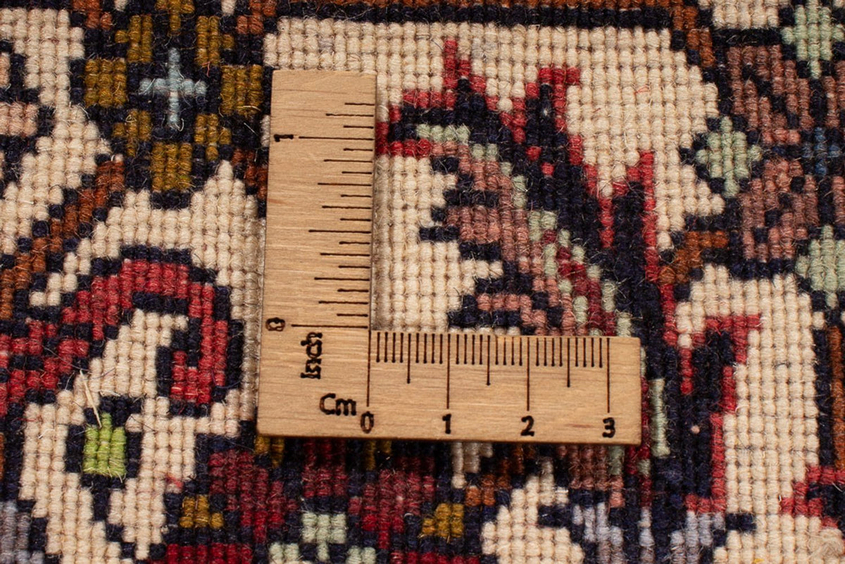 Alfombra persa - Bidjar - 299 x 244 cm - rojo oscuro