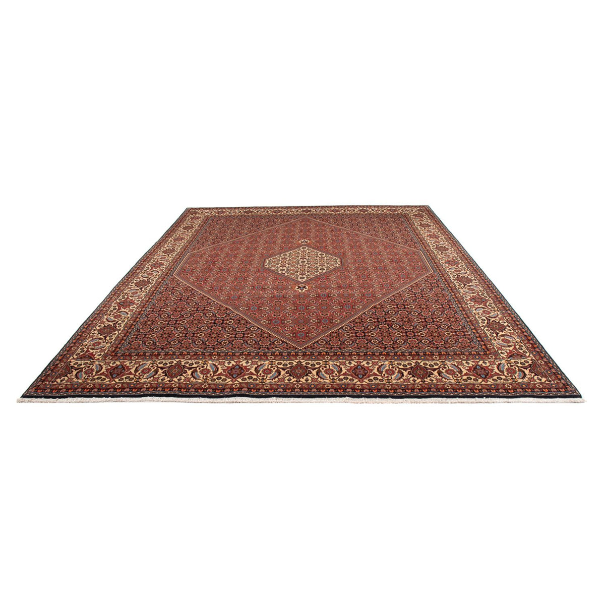 Alfombra persa - Bidjar - 350 x 247 cm - rojo oscuro