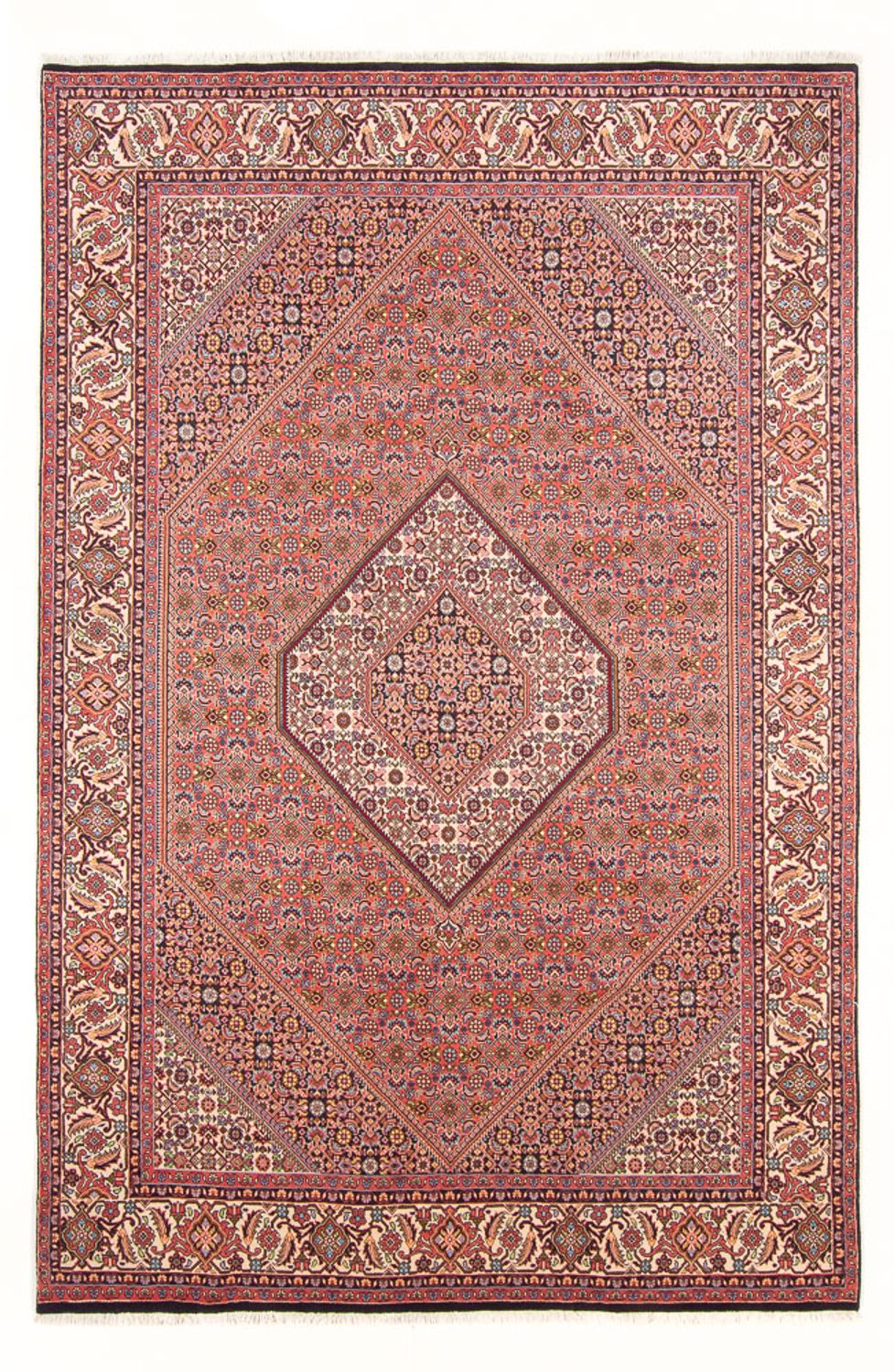 Alfombra persa - Bidjar - 297 x 198 cm - rojo