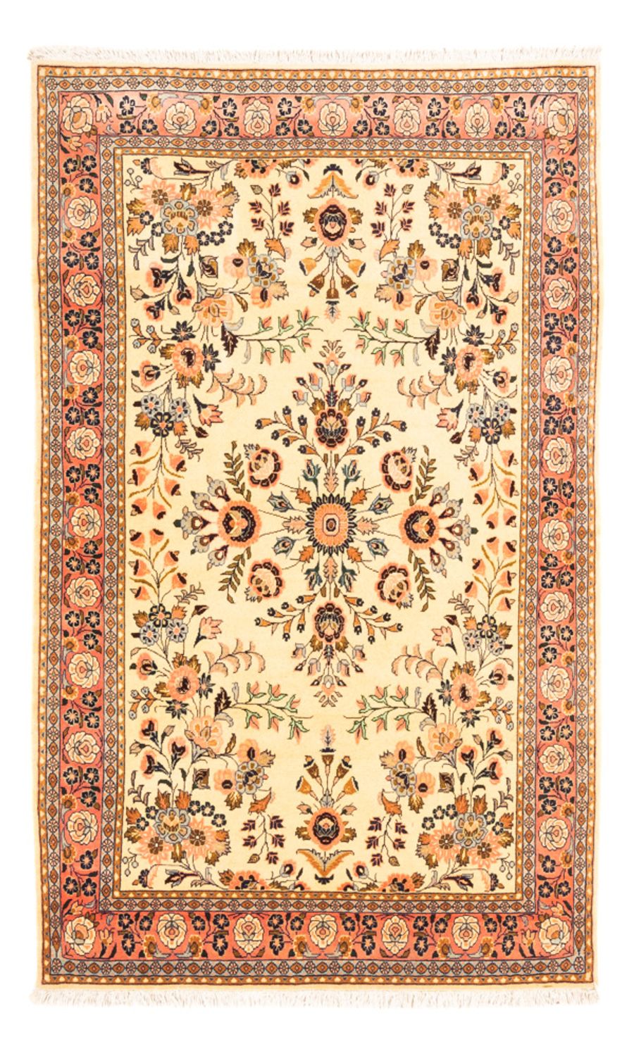 Alfombra persa - Keshan - 165 x 108 cm - caramelo