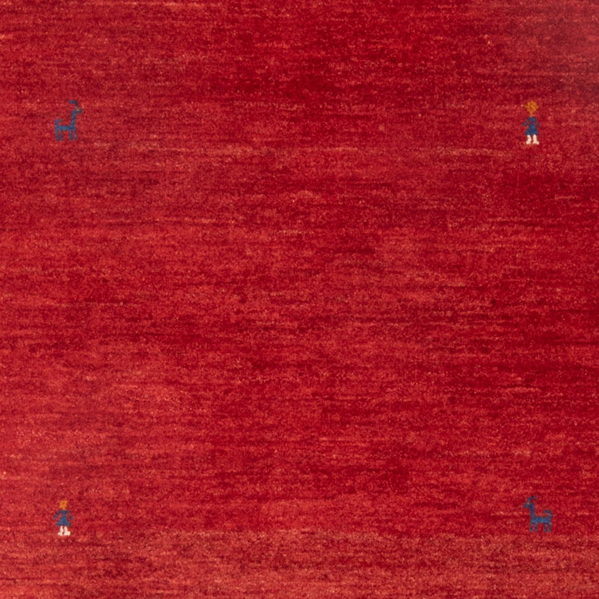 Alfombra Gabbeh - Persa - 150 x 105 cm - rojo