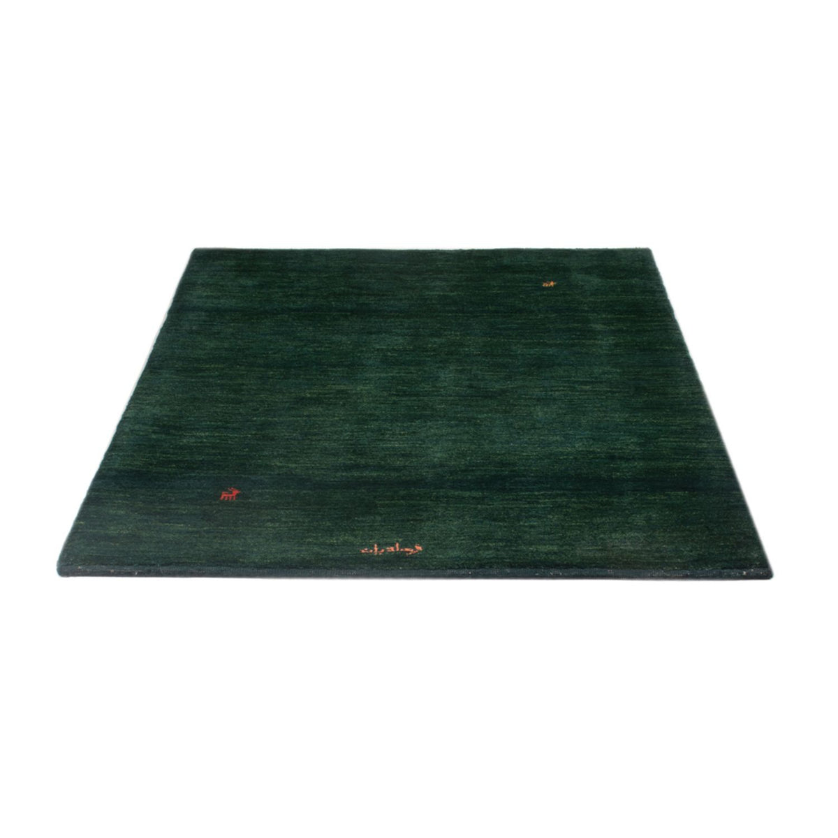 Alfombra Gabbeh - Persa - 157 x 109 cm - verde oscuro
