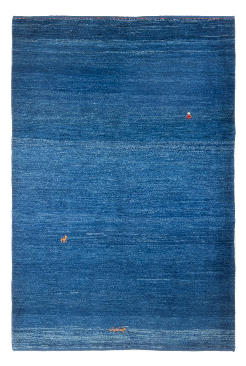 Alfombra Gabbeh - Persa - 184 x 122 cm - azul marino