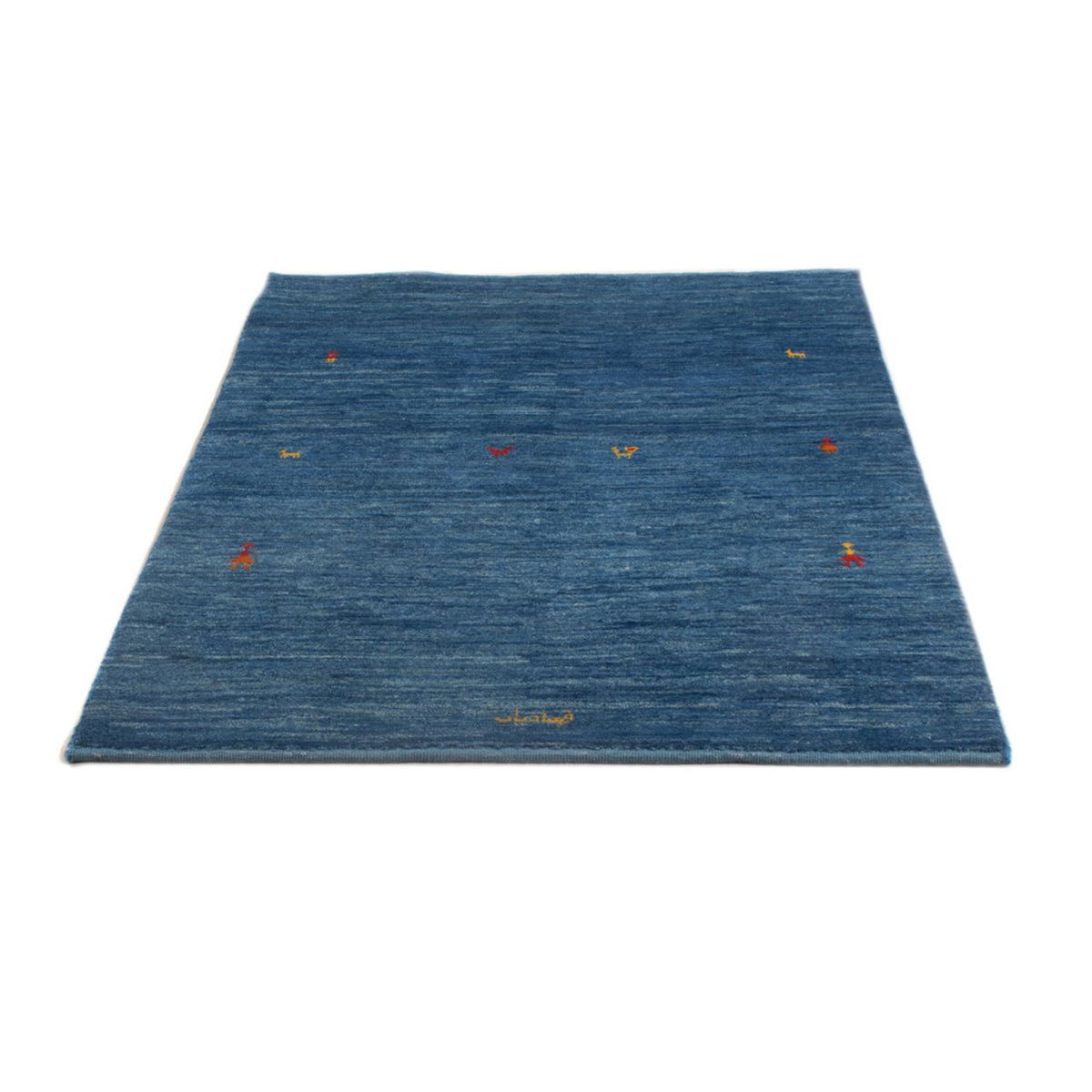 Alfombra Gabbeh - Persa - 144 x 96 cm - azul marino