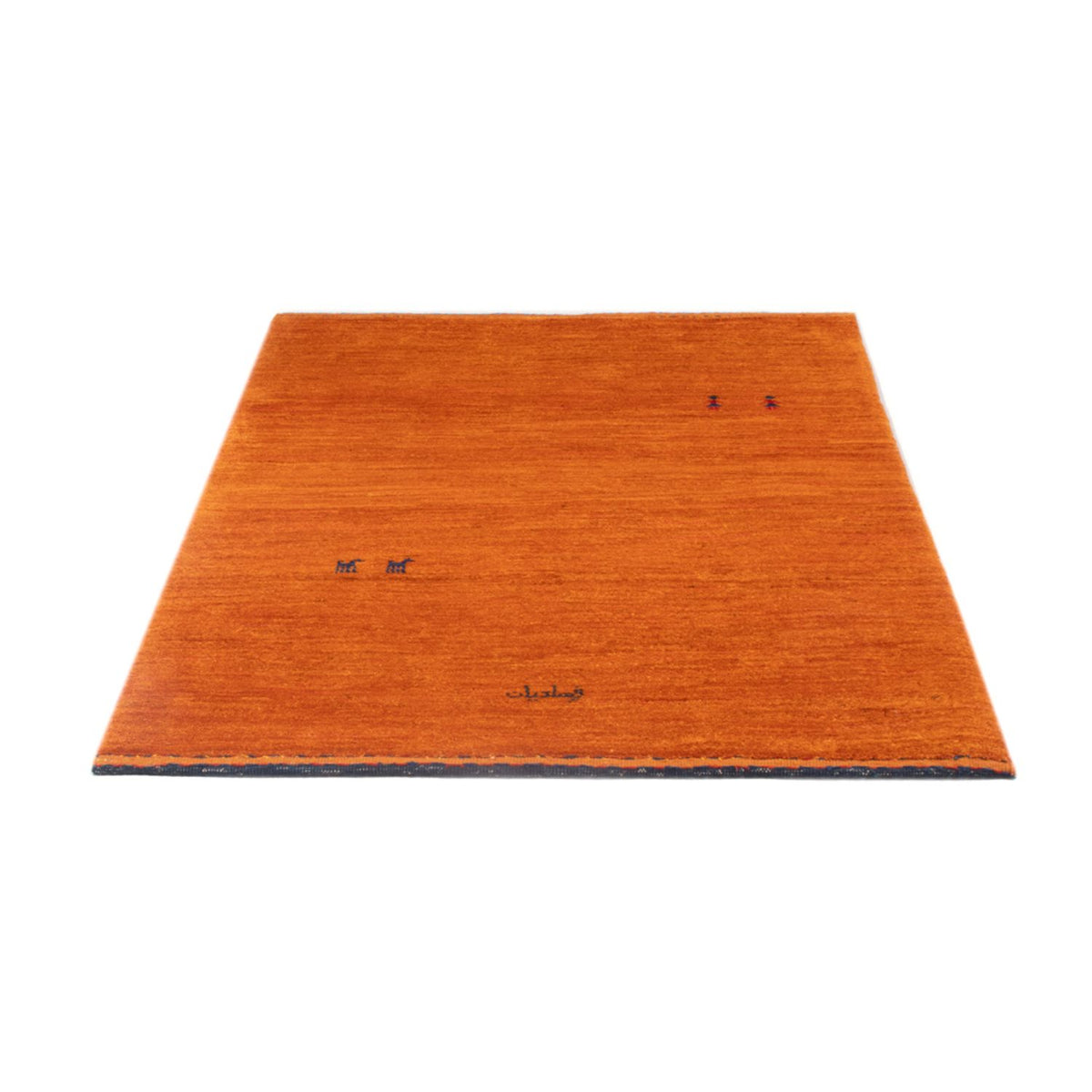 Alfombra Gabbeh - Persa - 147 x 104 cm - naranja