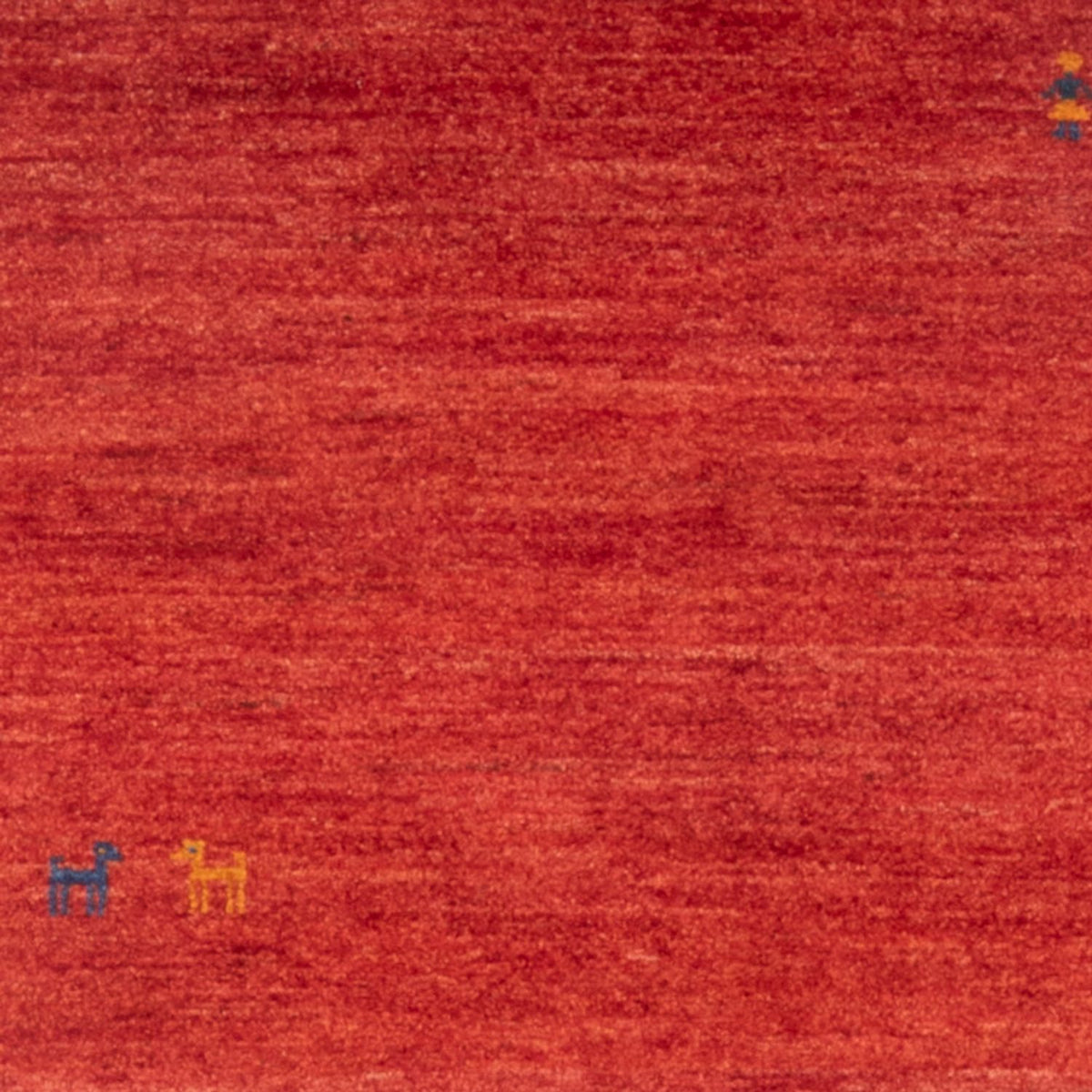 Alfombra Gabbeh - Persa - 140 x 104 cm - rojo