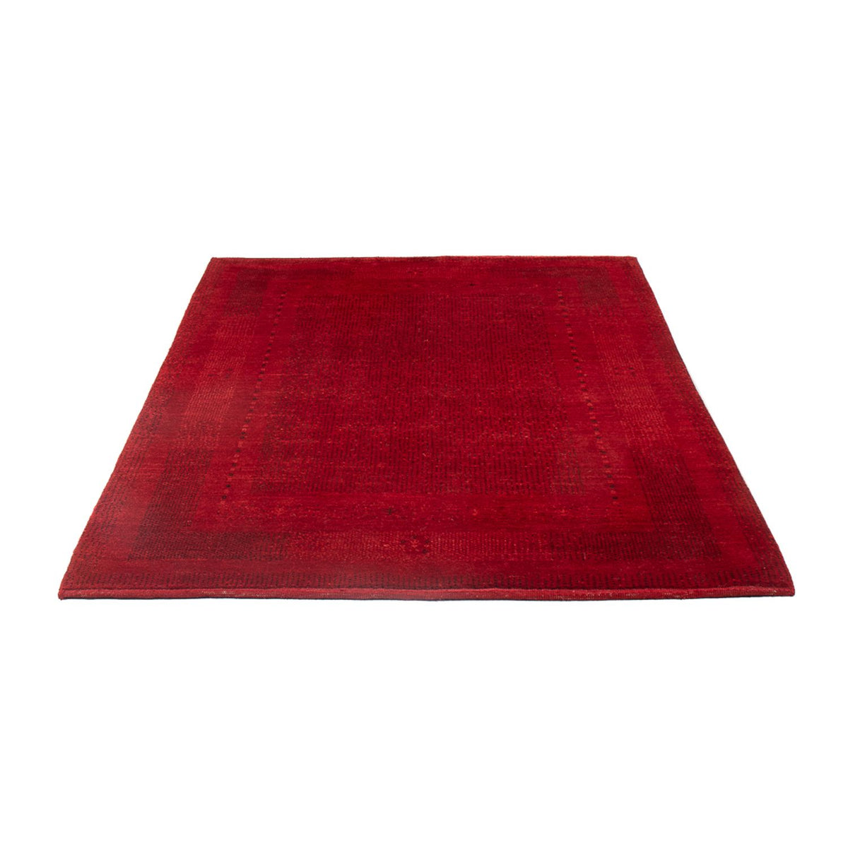 Alfombra Gabbeh - Persa - 177 x 128 cm - rojo oscuro