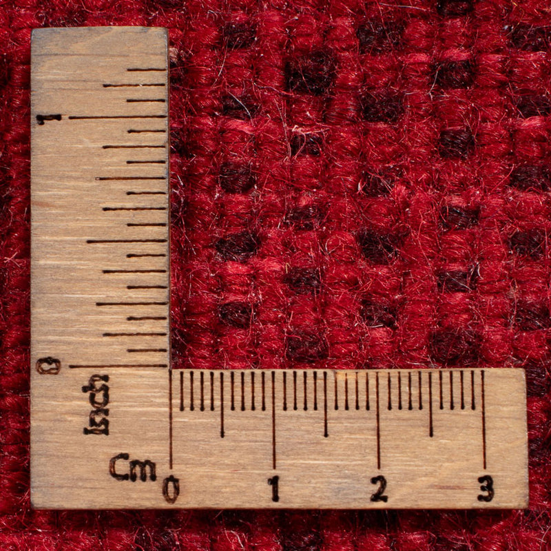 Alfombra Gabbeh - Persa - 177 x 128 cm - rojo oscuro