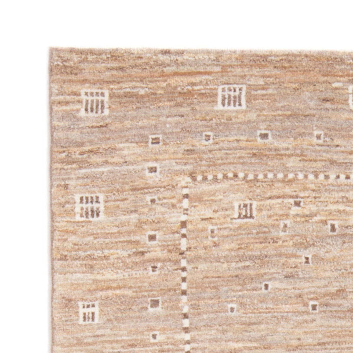 Alfombra Gabbeh - Persa - 144 x 100 cm - marrón claro