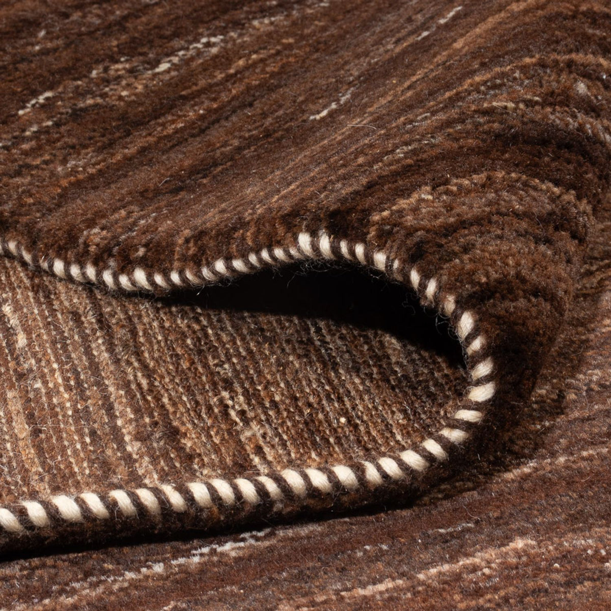 Alfombra Gabbeh - Persa - 248 x 215 cm - marrón oscuro