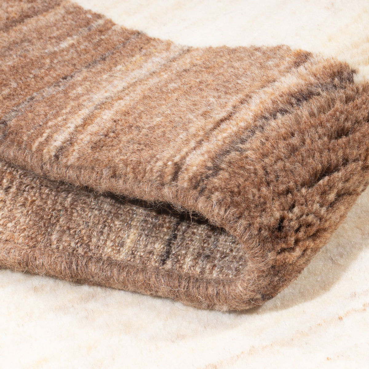 Alfombra de pasillo Alfombra Gabbeh - Persa - 225 x 84 cm - natural