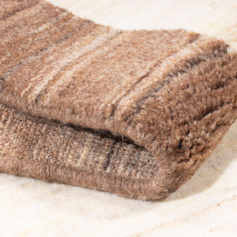 Alfombra de pasillo Alfombra Gabbeh - Persa - 225 x 84 cm - natural