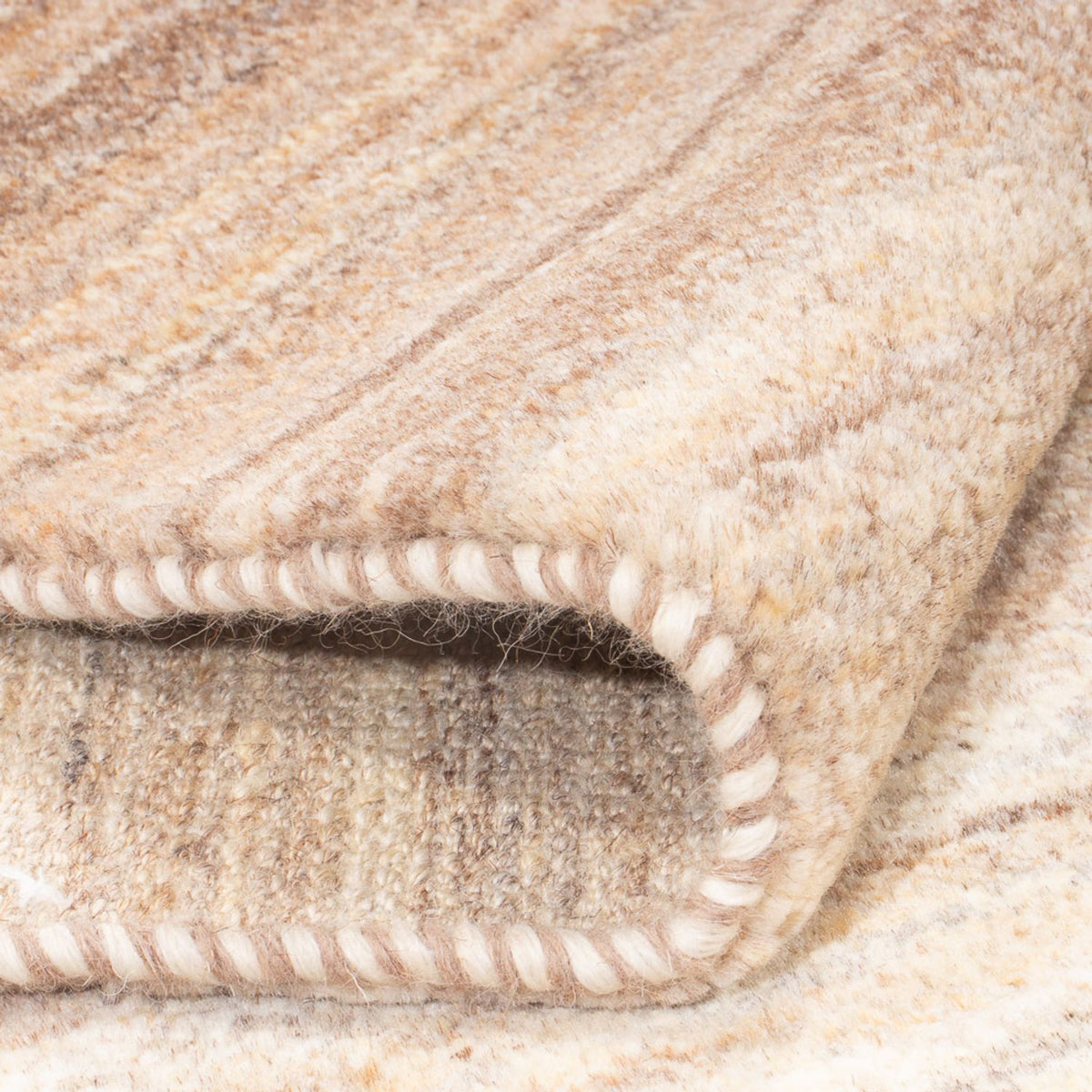 Alfombra de pasillo Alfombra Gabbeh - Persa - 333 x 77 cm - natural