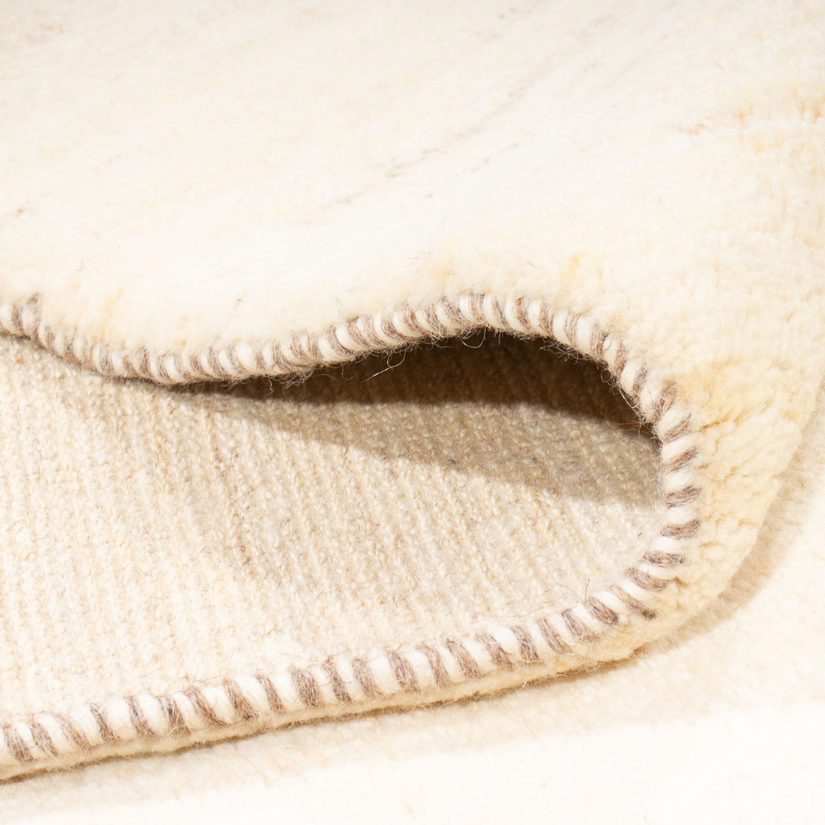 Alfombra Gabbeh - Persa - 235 x 171 cm - blanco natural