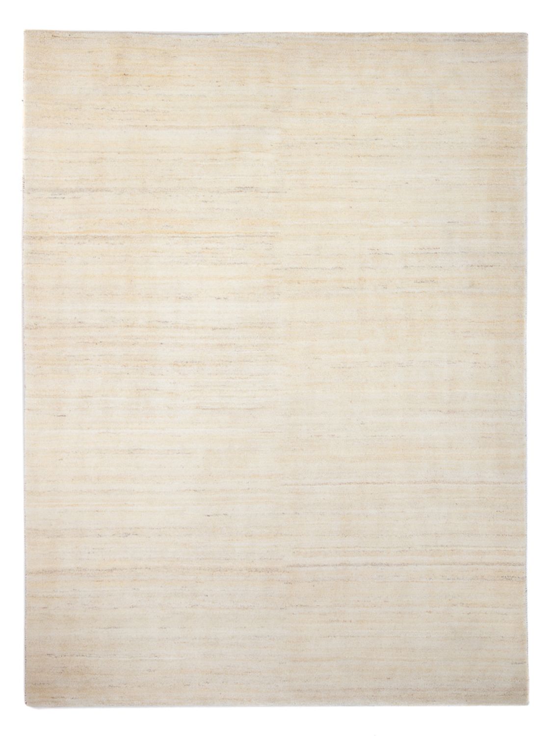 Alfombra Gabbeh - Persa - 242 x 182 cm - blanco natural