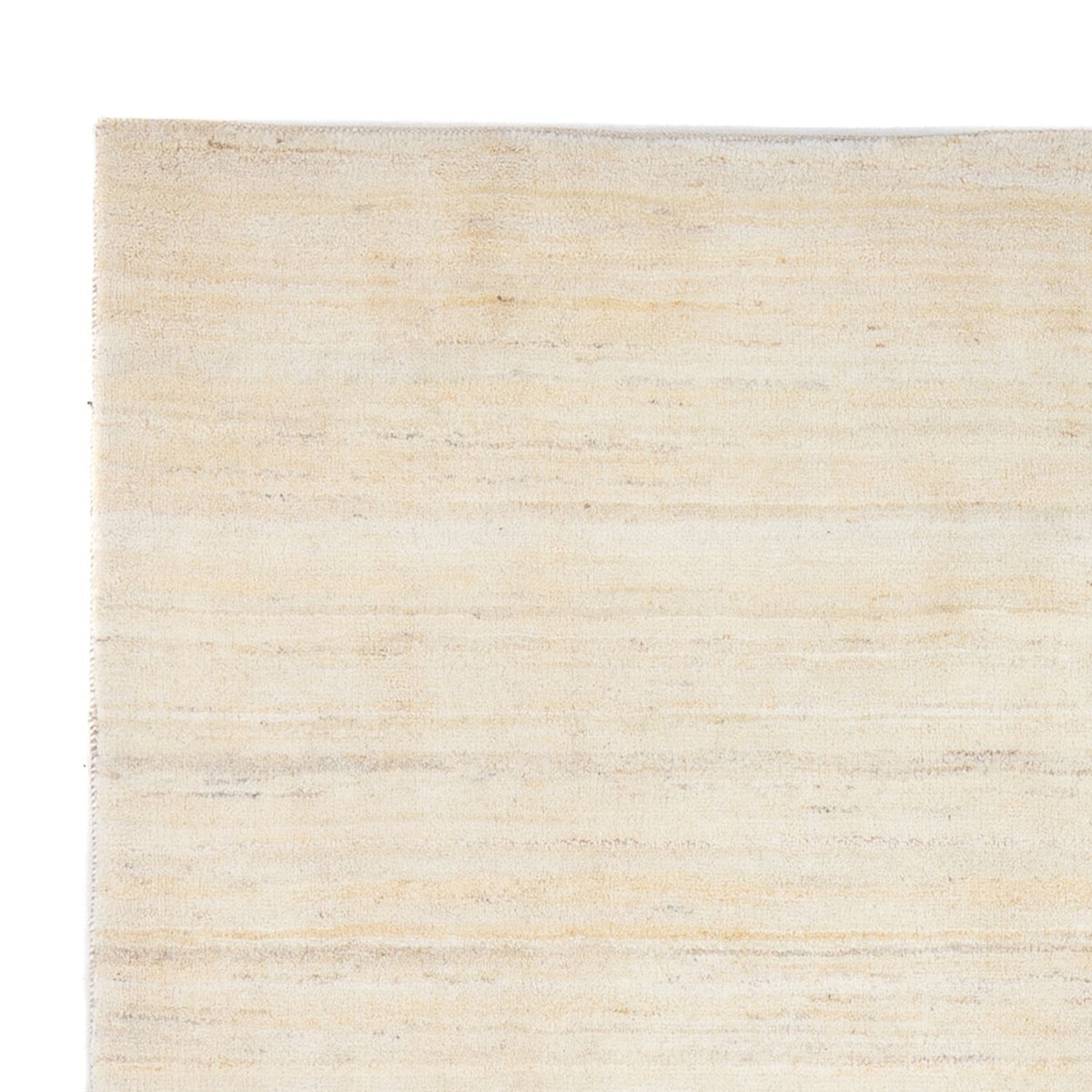 Alfombra Gabbeh - Persa - 242 x 182 cm - blanco natural