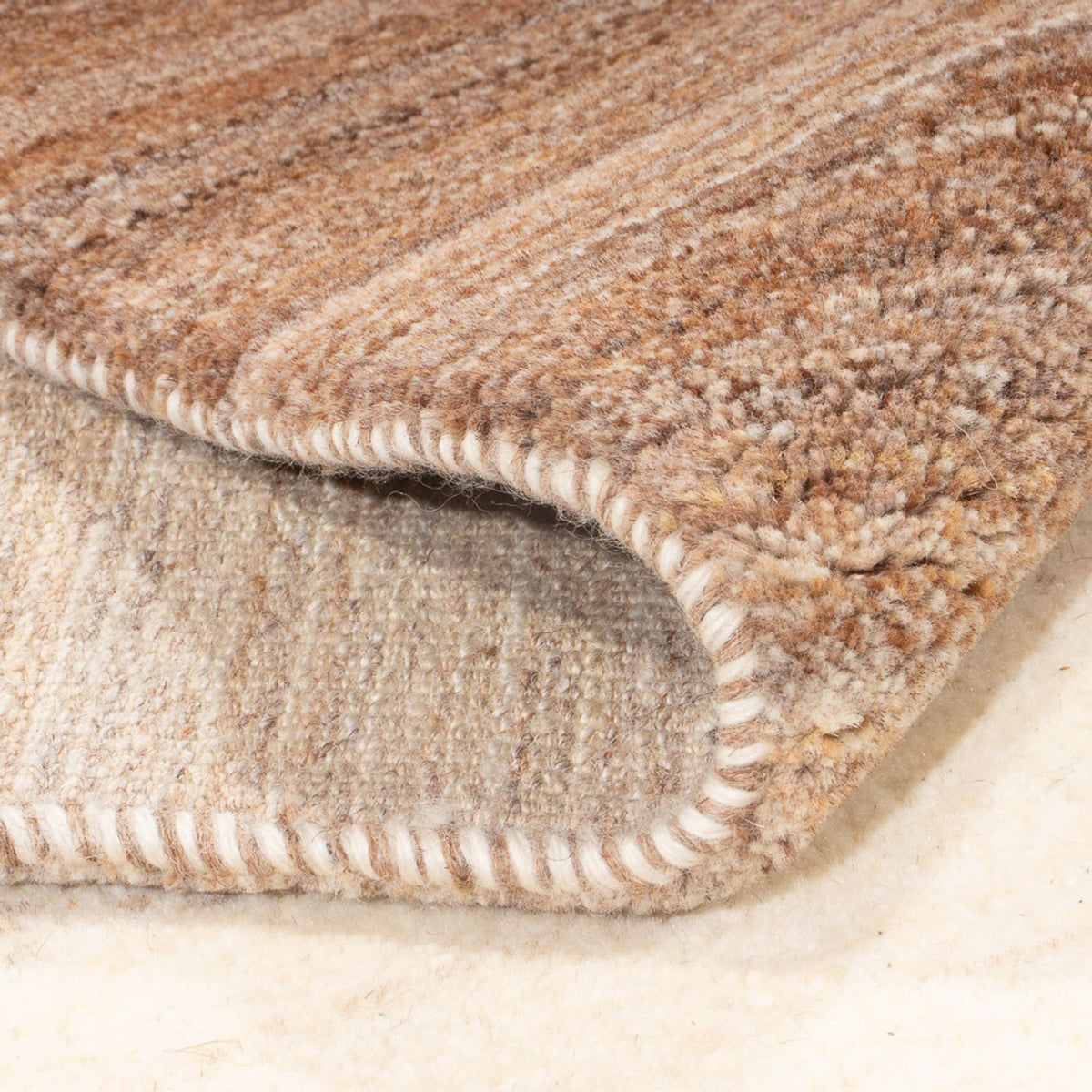 Alfombra de pasillo Alfombra Gabbeh - Persa - 330 x 71 cm - natural