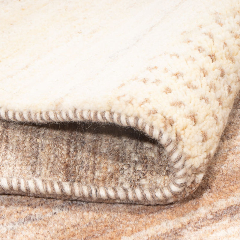 Alfombra de pasillo Alfombra Gabbeh - Persa - 339 x 80 cm - natural