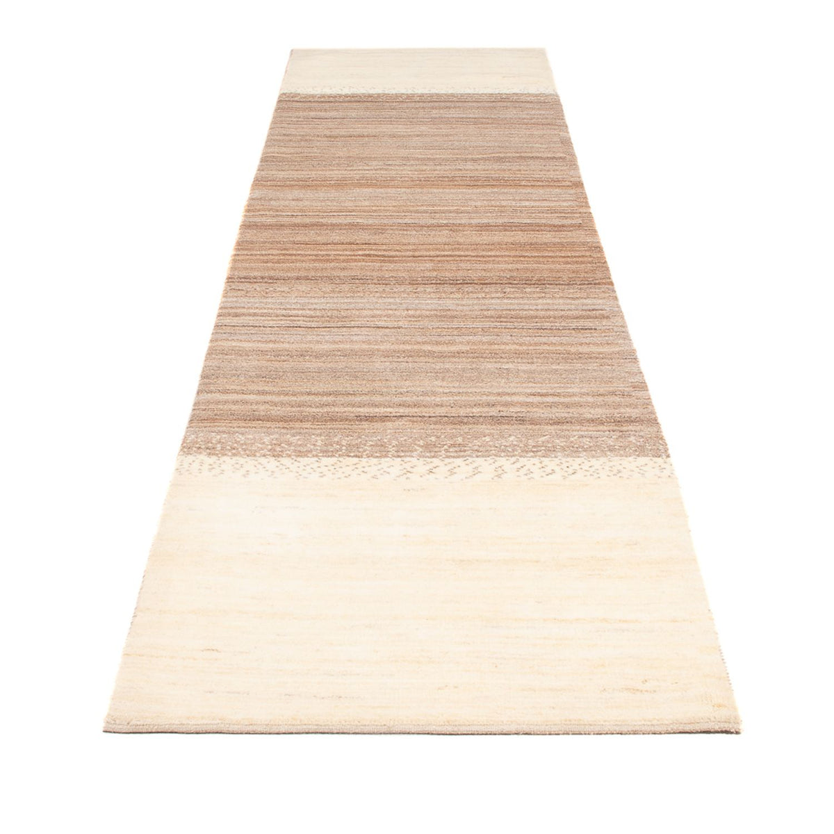 Alfombra de pasillo Alfombra Gabbeh - Persa - 339 x 80 cm - natural