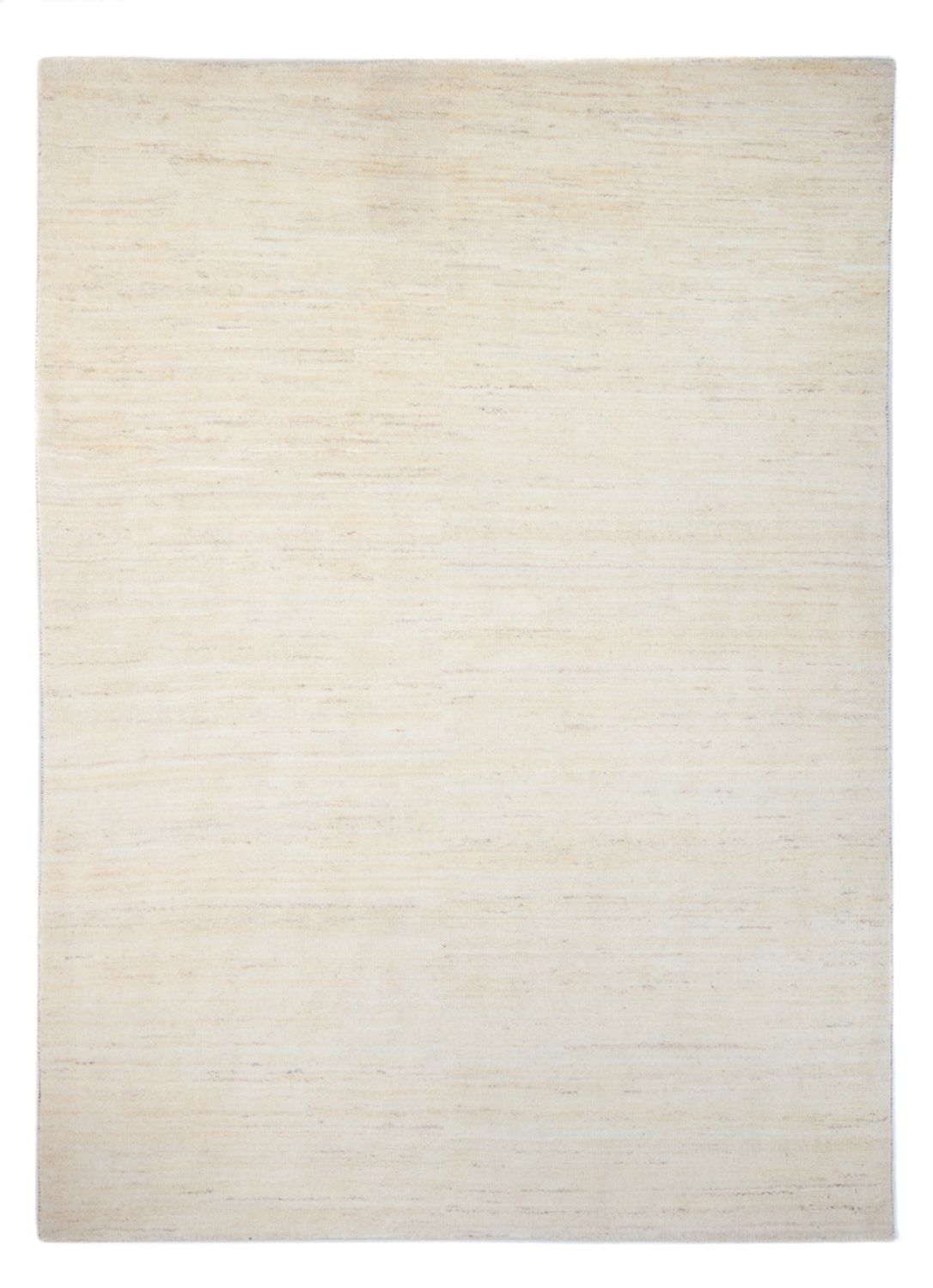 Alfombra Gabbeh - Persa - 247 x 178 cm - blanco natural